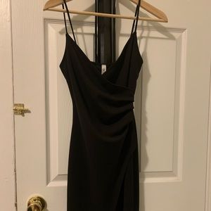 Black mini dress
